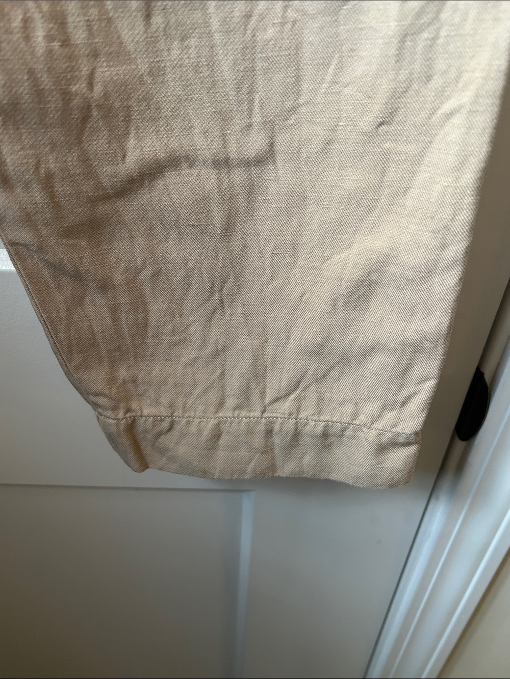 Women’s Linen Banana Republic Beige Elastic Waist Pants - Picture 6 of 6